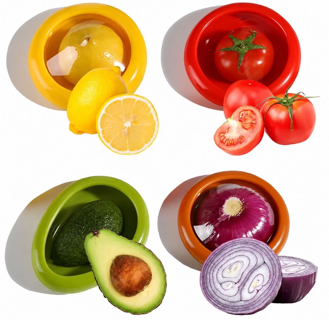 Silicone fruit and vegetable containers