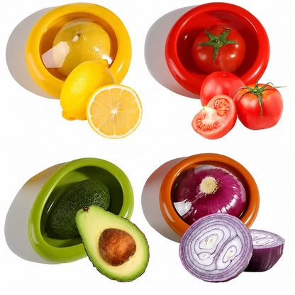 Silicone fruit and vegetable containers