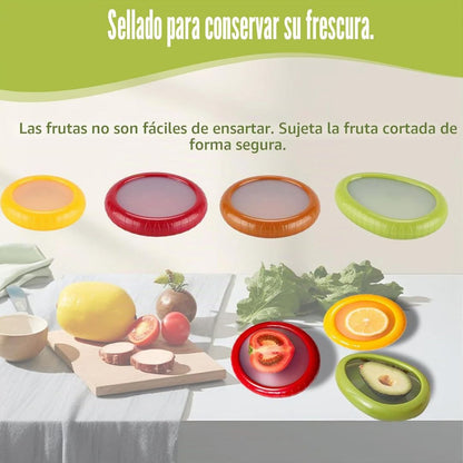 Silicone fruit and vegetable containers
