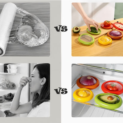 Silicone fruit and vegetable containers